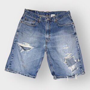 Levi’s 550 Distressed Denim Shorts – Reworked Vintage